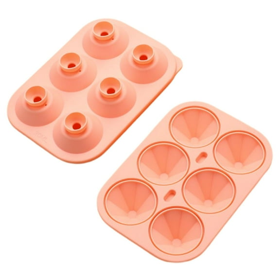 Hecnuo,Easy Release Large Ice form,6 Cavity Fun Shapes Ice Maker for Chilled Juice,for Making Fun Shaped Ice Cubes for Chilled Juice Using An Easy Release 6 Cavity Ice Maker