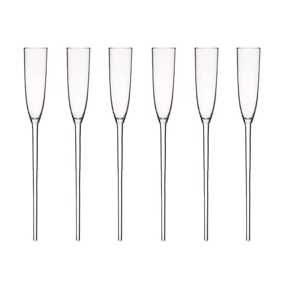 Hecnuo,Floating Champagne Flutes Pool,Acrylic Transparent Floating Wine Glass,For Enjoying Champagne While Floating In A Pool Or At A Party.