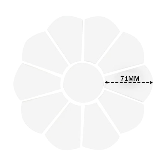 Hecnuo,Flower Garden Piecing Template,Grandmothers Quilting Template,For Piecing Fabric Shapes Together In A Flower Garden Quilting Pattern.