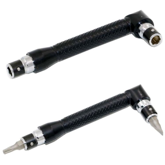 Hecnuo,L-Shaped Double Socket Wrench 1/4 Inch,DIY Hand Socket Screwdriver Tool,For Turning Screw With L-Shaped Head Tool