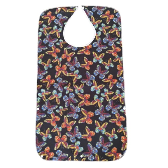 Hecnuo,Long Adult Bib with Closure,Washable Reusable Clothing Protector,for Protecting Adult Clothing During Meals or Craft Work