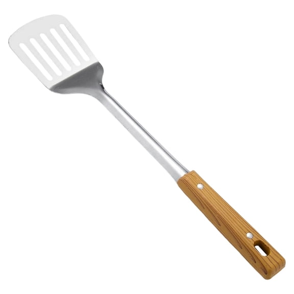 Hecnuo,Metal Solid Spatula,High Heat Resistant Cooking Utensils,Fish Eggs Pancakes, Easy to Clean, Silver