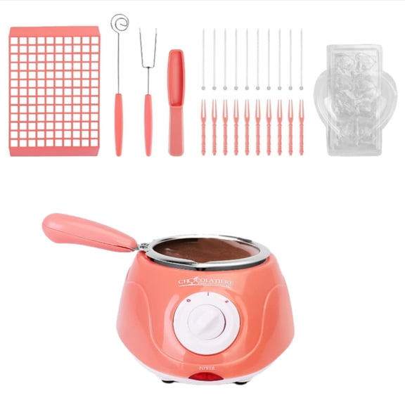 Hecnuo,Mini Electric Chocolate Melting Pot,Fondue Warmer Machine For Cheese Butter,Chocolate, Cheese, Butter Melting, Mini Electric Fondue Warmer Kitchen Tool