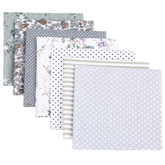 Hecnuo,Multi Fabric Bundle,DIY Craft Towel Cloth,for 7pcs Cotton Fabric Quarter Bundles for Quilting Diy