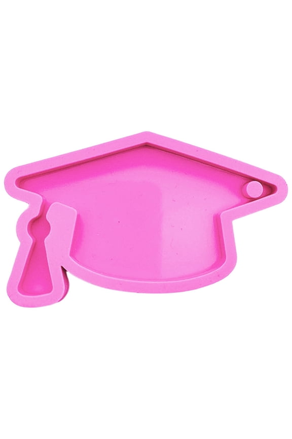 ,Shiny Resin Keychain Graduation Cap,Silicone Doctorial Hat Pendant,For Making Graduation Cap Resin Pendant