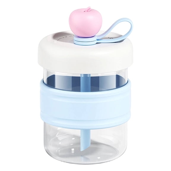 Hecteas 2 in 1 Press Type Ice Maker Tumbler – Portable Ice Maker Cup with Built-in 6 Grid Ice Tray and Storage， Push-to-Release Ice Cubes for Drinks Water Coffee， Travel Bottle with Lid