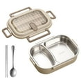thumbnail image 1 of Hecteas Bento Box Adult,Sandwich Containers,Snack Box,Ideal Leak Proof Lunch Containers,No Bpas and No Chemical Dyes Bento Lunch Box,Dishwasher and Microwave Safe Lunch Containers for Adults, 1 of 9