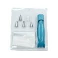 thumbnail image 1 of Hecteas Cake Embosser,Dessert Molds,Diy Tools Frosting Pipes Sets Squeezing Decorating Pens for Cupcake Dessert Decorators Pen Casing Nozzle Kit(1*Mounting Gun, 1*Converter, 4*Mounting Nozzles-Blue), 1 of 9