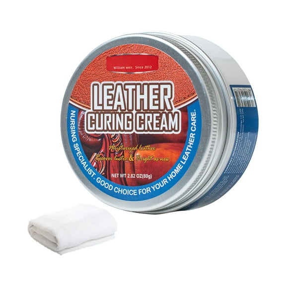 Hecteas Cleaning Agents - Cleaning Agent - Leather Conditioner Cleaner Beeswax Oil Natural Leather Care Couch Recliner Shoe Jacket Boot Coat Purse Polish Soft(1*Nourishing Cream - Multi-Color)