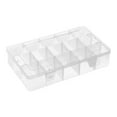 thumbnail image 1 of Hecteas Food Storage,Storage Rack,Adjustable Divider Snack Box Serving Tray with Lid Reusable 15 Compartment Snack Tray for Kids School Picnic Road Trip Snack Boxes(Organizer*1Pc-Clear), 1 of 9