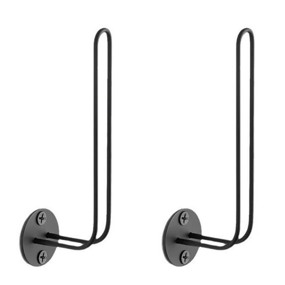 Hecteas Rack - Storage Rack - 2Pcs Hat Organizer for Baseball Caps Hat Rack Hats Can Be Hung Stacked on The Hanger Hat Storage Rack(2X Metal L-Shaped Wire Baseball Cap Organizer - Black)