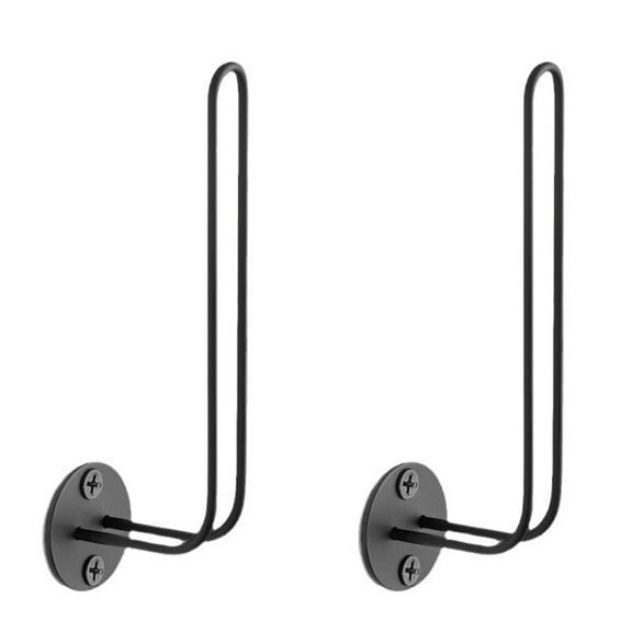 Hecteas Rack - Storage Rack - 2Pcs Hat Organizer for Baseball Caps Hat Rack Hats Can Be Hung Stacked on The Hanger Hat Storage Rack(2X Metal L-Shaped Wire Baseball Cap Organizer - Black)