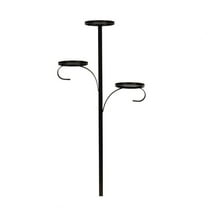 Hecteas Rack,Storage Rack,Black Triple Tree Topper Tree Topper Candle Holder Candelabra Tree Topper for Christmas 3 Tier Candle Holder(1X Christmas Candle Holder-Black)