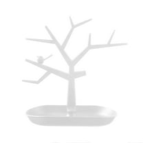 Hecteas Rack,Storage Rack,Stand Jewelry Display Jewelry Tree Organizer Necklaces and Earrings Ring Tree Holder Display Jewelry Tower Tree(1X Creative Small Tree Jewelry Stand-White)