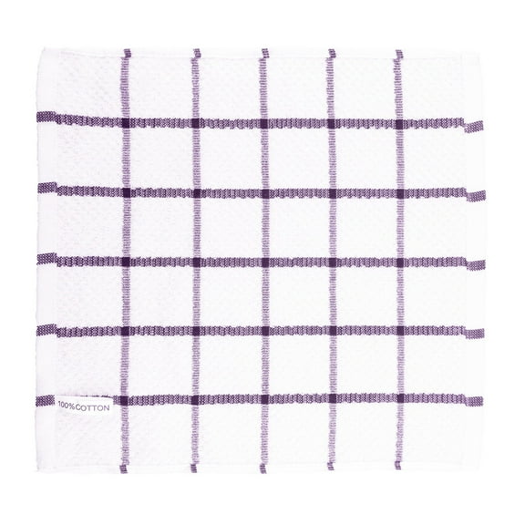 Hecteas Wipes - Cleaning Cloth - Cleaning Kitchen Fast Absorbent Microfiber Towels Rags and Cloths Drying Super Cotton Dish Dish Soft Kitchen Dishcloths Towels Dish Cloth(Waffle Towel *1 - Purple)