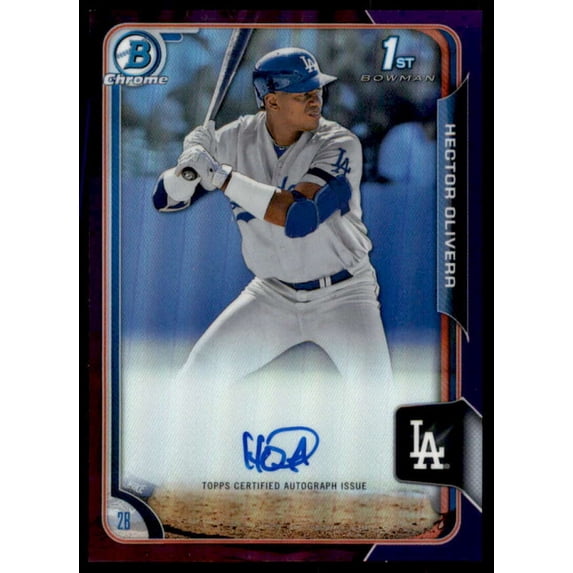 Hector Olivera 2015 Bowman Chrome Prospect Autographs Purple Refractors #BCAPHO