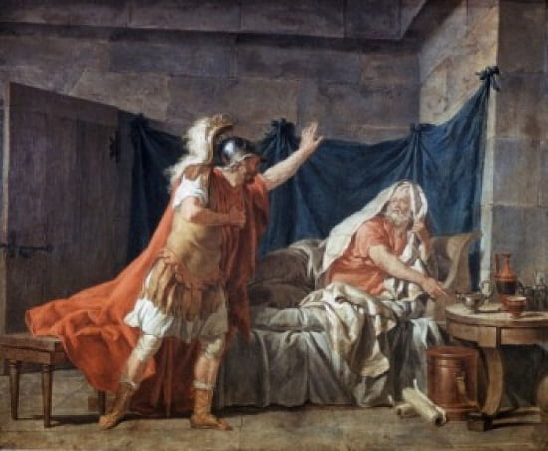 Hector Taking Leave of Priam Jacques Louis David (1746-1825 French) Canvas Art - Jacques Louis David (18 x 24)