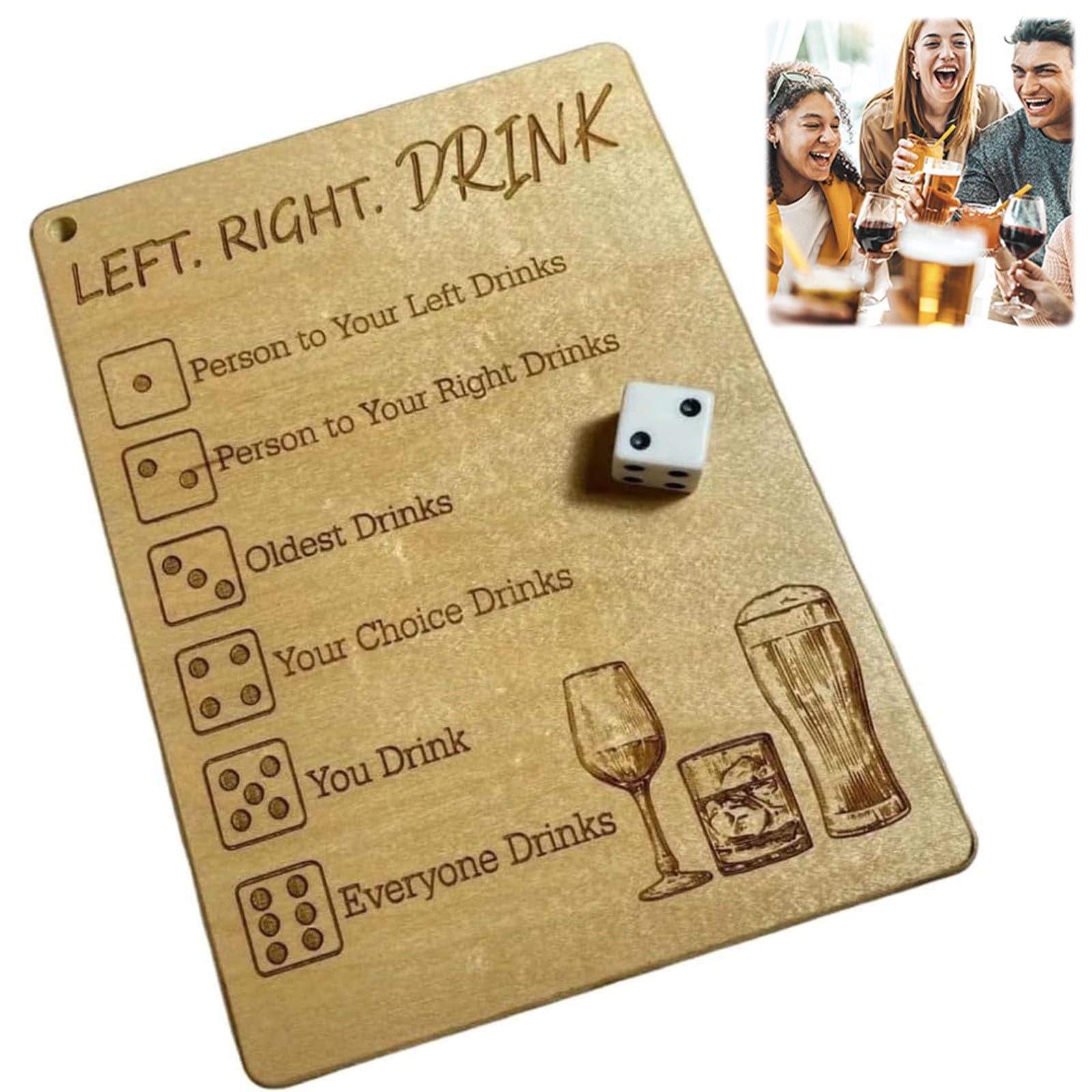 Hedaim Left Right Drink Drinking Game Adult Drinking Game Left Right