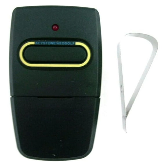 Heddolf 0220-1K-340 Garage Door Opener Remote - 340MHz Compatibility - 1 Button Visor - Overhead Door & Crusader - Pre-1996 Models