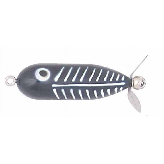 Heddon Baby Torpedo - 0.38 - Black-White Ribs