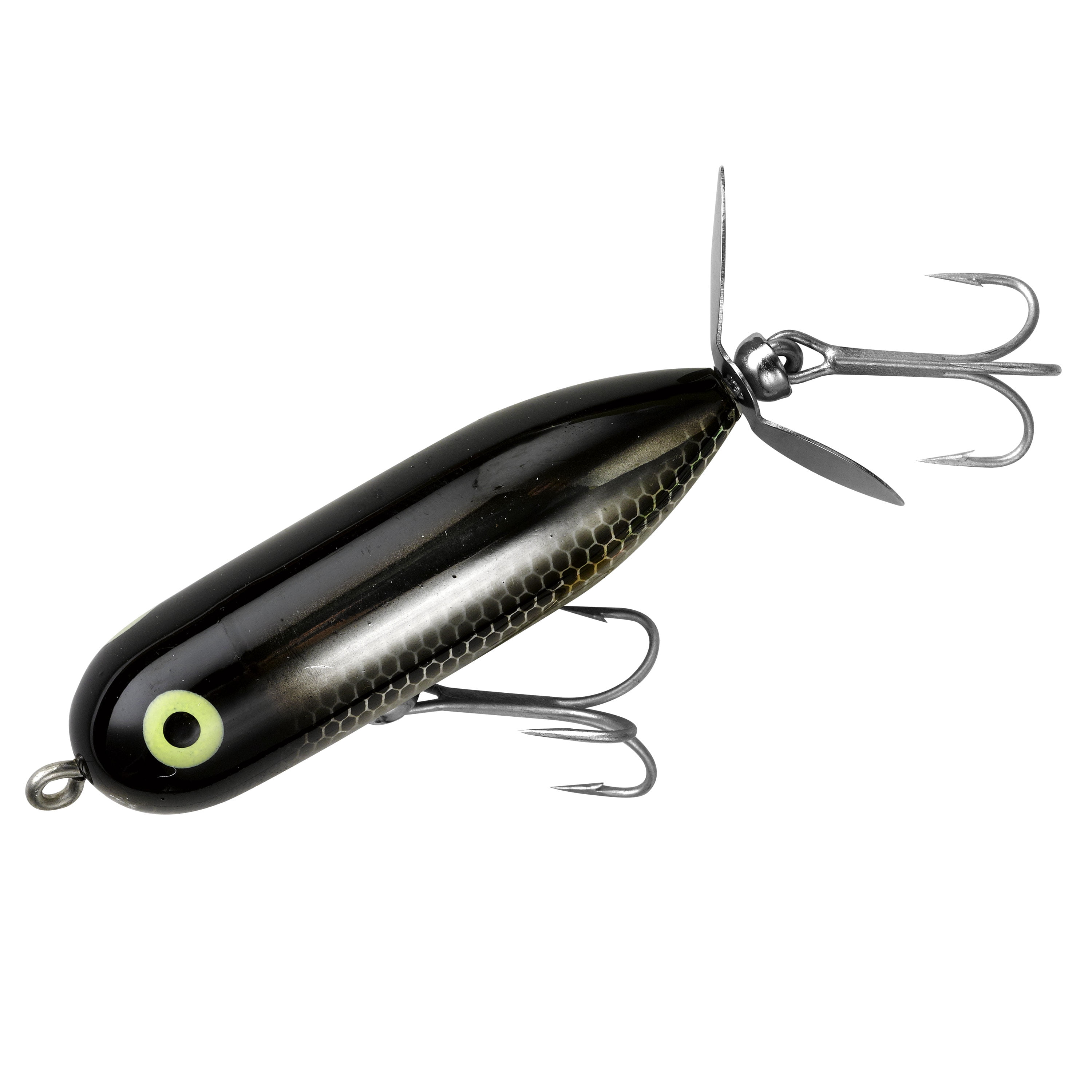The top two lures are Heddon Tiny Torpedoes. The third lure is a
