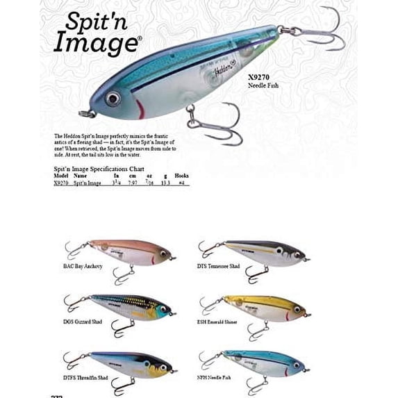 Heddon Spit'N Image Fishing Lure Hard bait D Threadfin Shad 3 1/4 in 7/16 oz
