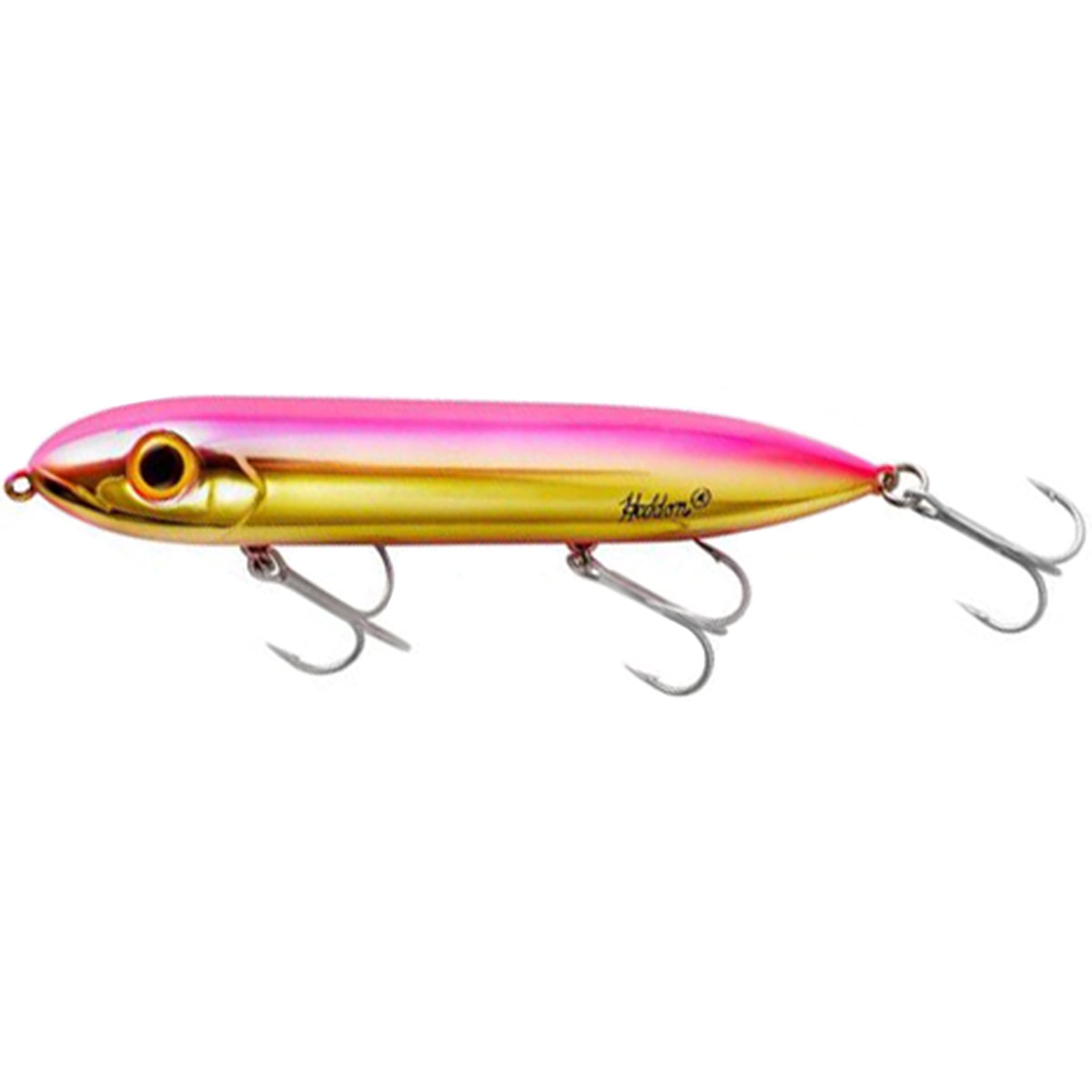 Heddon Super Spook 7/8 oz Saltwater Fishing Lure - Gold/Pink