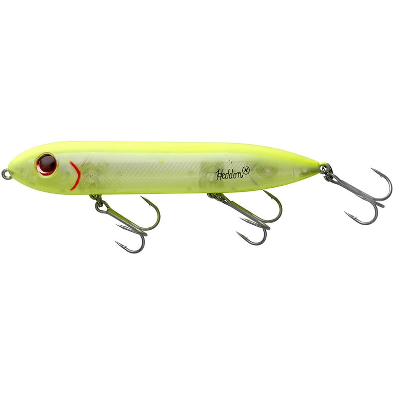 Heddon Super Spook Fishing Lure Hard bait Chartreuse Silver Insert