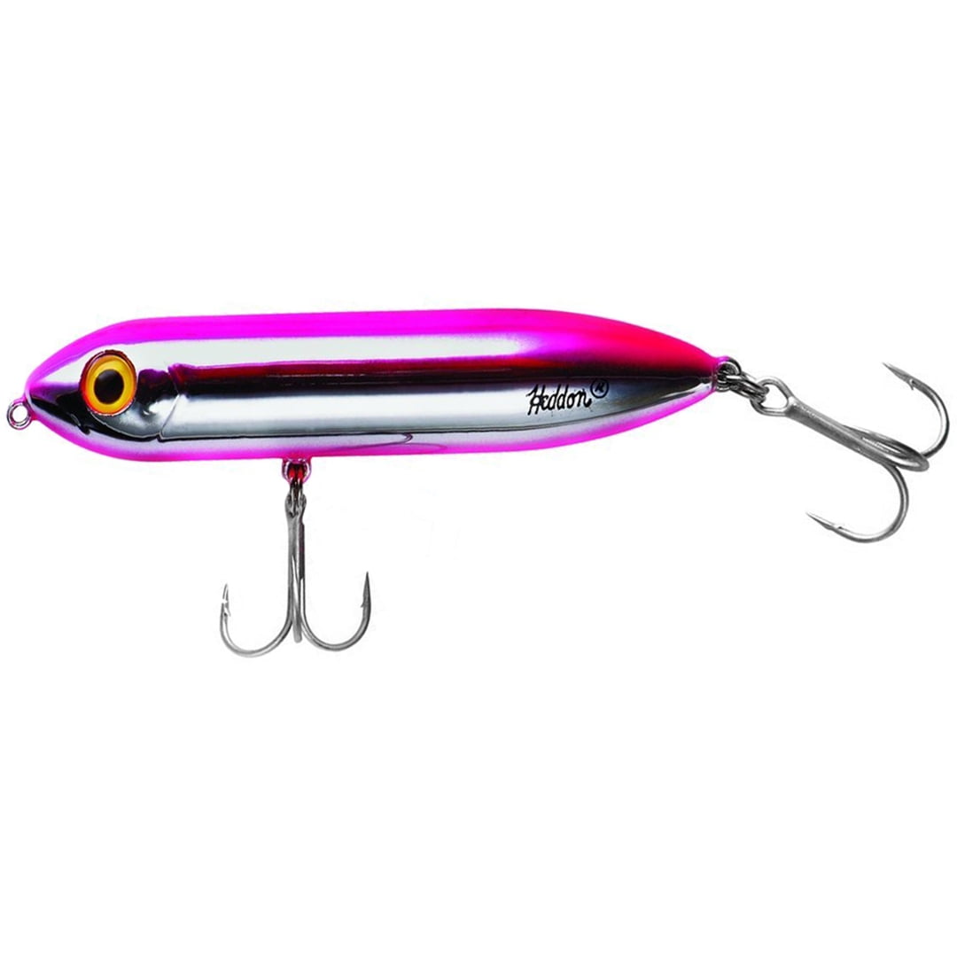 Heddon Super Spook Jr. 1/2 oz. Saltwater Fishing Lure - Chrome/Pink