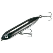 Heddon Super Spook Jr. Black Shiner Topwater Fishing Lure 3.5 inch 1/2 oz