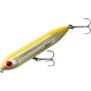 Heddon Super Spook Jr Topwater Fishing Lure Bone Silver 3.5 in 0.5 oz