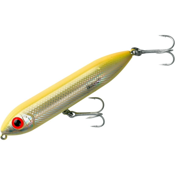 Heddon Super Spook Jr Topwater Bone Silver 3 1/2" 1/2 oz.