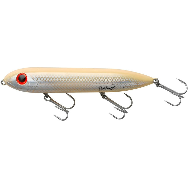 Heddon Super Spook Topwater Bone Silver 5 7/8 oz.