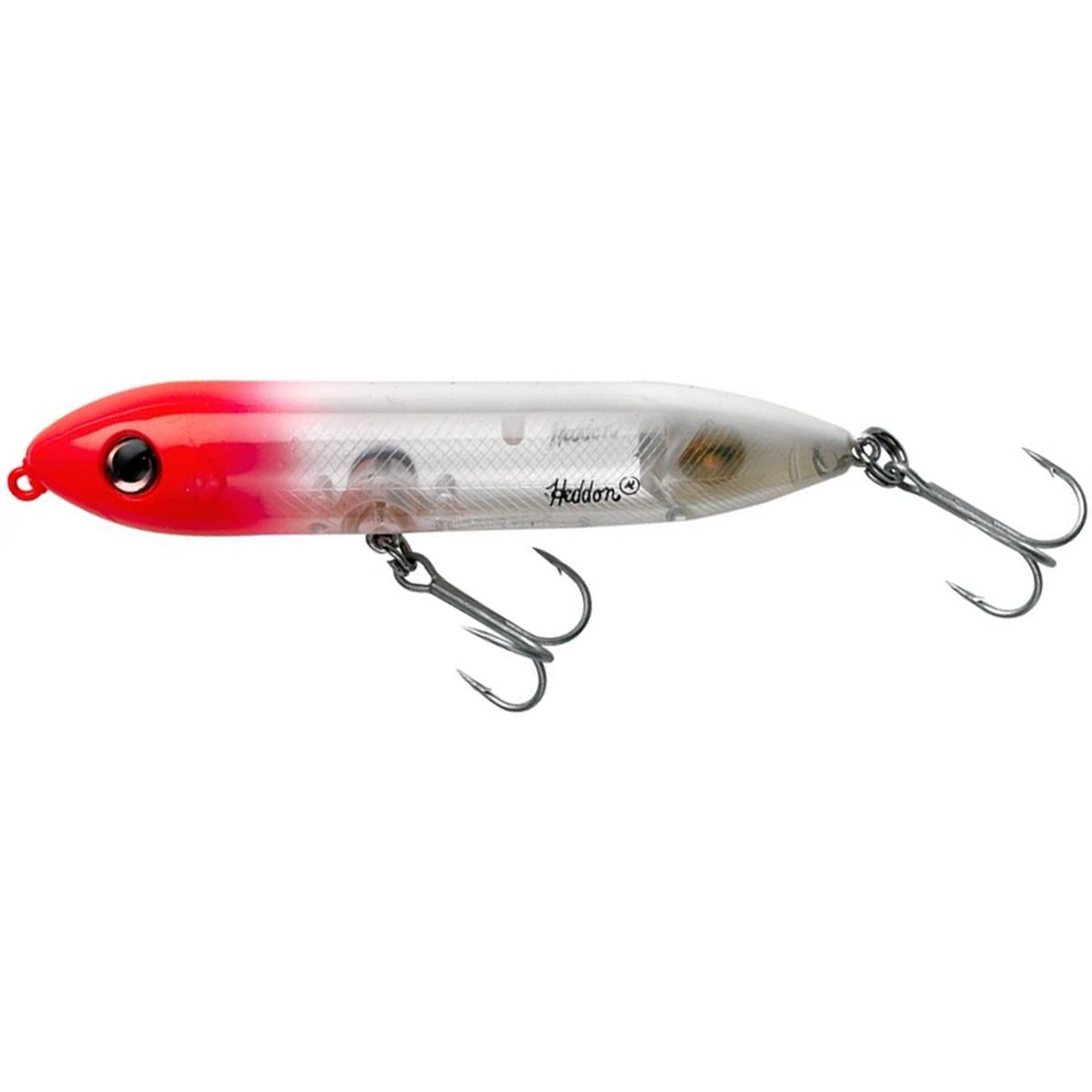 Heddon Zara Spook Fishing Lure Hard bait G Finish Red Head 4 1/2 in 3/4 oz