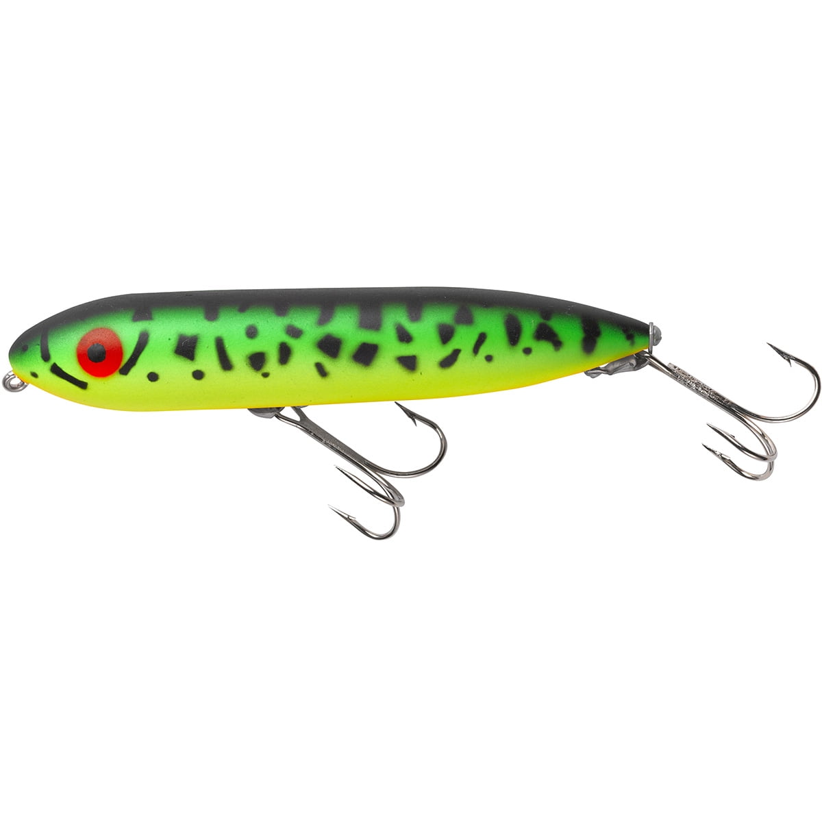 Heddon Zara Spook 3/4 oz Topwater Bass Fishing Lure - Nickel Plate