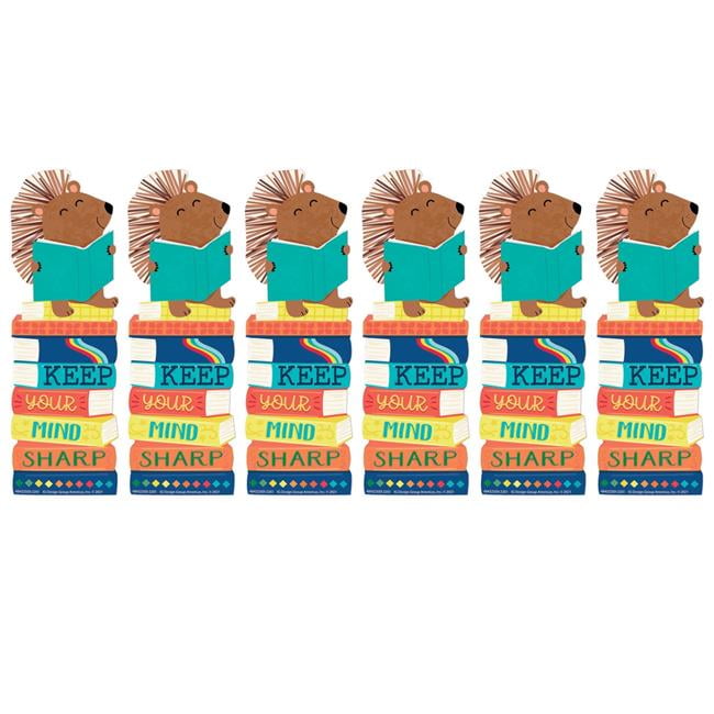 Hedge Hog Keep Your Mind Sharp Bookmarks - Pack of 6