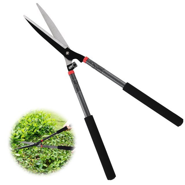Hedge Shears, 30 Inch Manual Garden Hedge Shears, Lightweight Metal