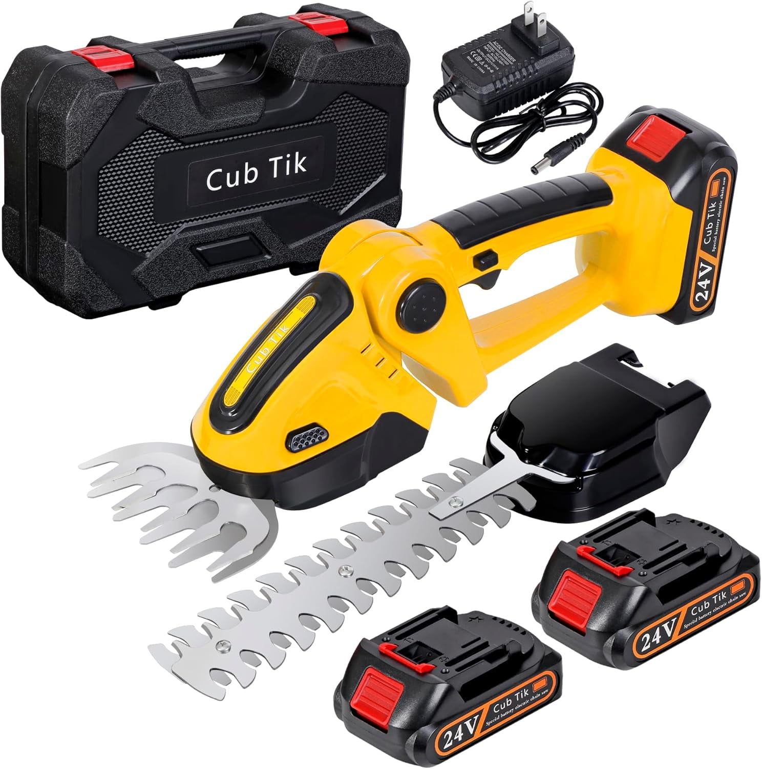 Hedge Trimmer Cordless with Battery and Charger 21V Electric Brush ...
