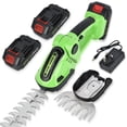 thumbnail image 1 of Hedge Trimmer Cordless, Electric Hedge Shears, 21V Garden Grass Shears Battery Hedge Shears, 2 in 1 Grass Trimmer with 2 Pack Li-Ion Battery and Charger for Shrub Garden Lawn and Pruning, 1 of 8