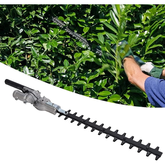 Hedge Trimmer Head, 26mm Double Blade Cordless Hedge Trimmer Head, Hedge Trimmer Attachment Replacement Parts for Brush Cutters Garden Trimmers, orange