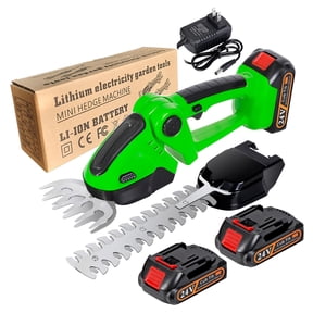 BN-LINK Cordless Hedge Trimmer with Battery Electric Grass Trimmer Hedge Shears 2 in 1 Handheld Mini Grass Cutter