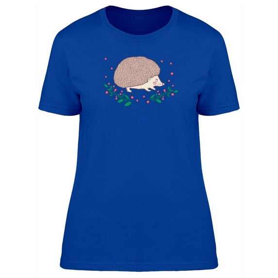 Hedgehog And Berries T-Shirt Women -Image by Shutterstock, Female XX-Large