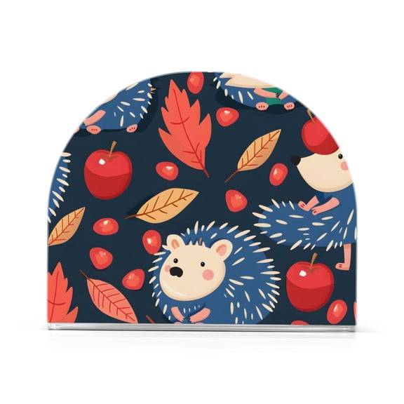 Hedgehog Apple Napkin Holders for Tables Napkin Stand Paper Holder Organizer Tabletop Tissue Box Dispenser