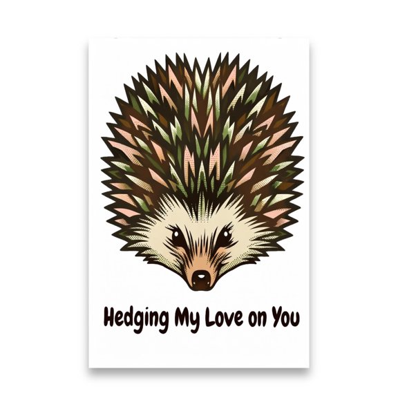 Hedgehog Nursery Art - Baby Room Decor - 13x19 Poster Print - Cute Animal Theme