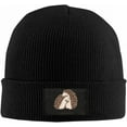 thumbnail image 1 of Hedgehog Beanie Hat for Women Men Winter Hat Cuffed Winter Beanie Warm Skull Cap Plain Knit Hat Cap, 1 of 8