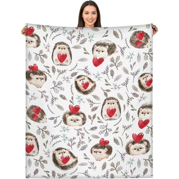 Hedgehog Blanket Hedgehog Gifts Hedgehog Decor Hedgehog Gifts for Women 50" x 60"