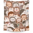 thumbnail image 1 of Hedgehog Blanket for Girls & Boys - 30"x40" Lap Size - Soft Fuzzy Plush Throws Gifts - Brown Cute Throw Blanket for Living Room & Office, 1 of 6