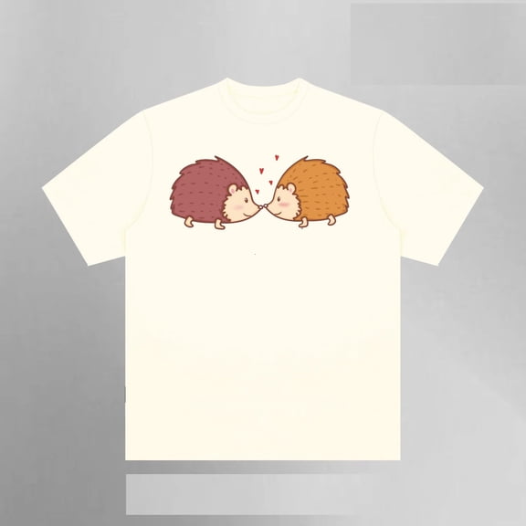 Hedgehog Couple Shirt, Matching Cute Outfit for Couples, Funny Love Vibes, Gen Z Trending 2025 Gift