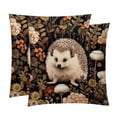 thumbnail image 1 of Hedgehog Covers Throw Pillow Set - 2 Pack Throw Pillow Inserts Included - Unique Patterns - 16x16, 18x18, 20x20 Inches for Home Decor - Throw Pillow - Decorative Pillows, 1 of 6