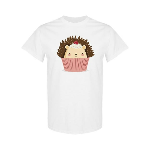 Hedgehog Cupcake T-Shirt Women -SPIdeals Designs, Female 4X-Large